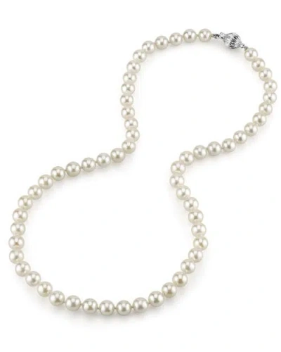 The Pearl Source 6.5-7.0mm Japanese Akoya White Choker Length Pearl Necklace