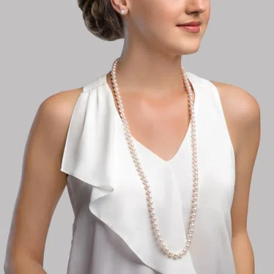 The Pearl Source 6.5-7.0mm Opera Length Japanese Akoya Pearl Necklace