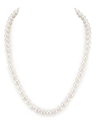 The Pearl Source 6.5-7.0mm White Freshwater Pearl Necklace