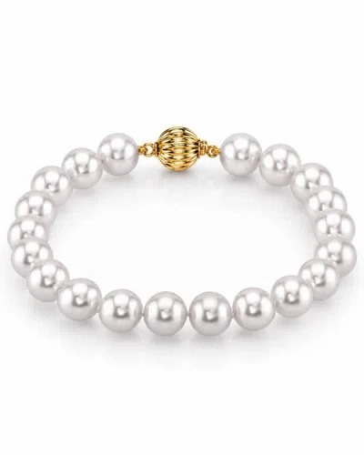 The Pearl Source 7.5-8.0mm Akoya White Pearl Bracelet