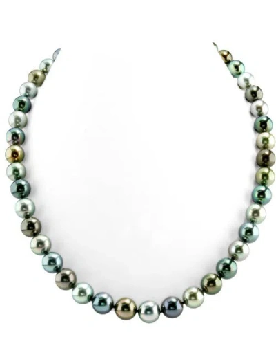 The Pearl Source 8-10mm Tahitian South Sea Multicolor Pearl Necklace In White
