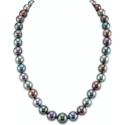 The Pearl Source 9-11 Mm Tahitian South Sea Multicolor Pearl Necklace
