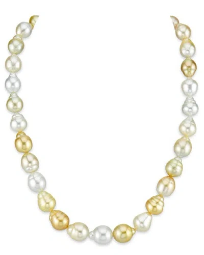 The Pearl Source 9-11mm South Sea Multicolor Baroque Pearl Necklace