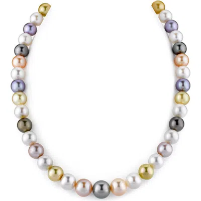 The Pearl Source 9-11mm Tahitian & Freshwater Multicolor Pearl Necklace