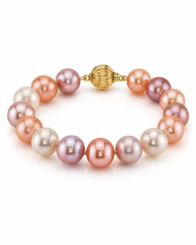 The Pearl Source 9.5-10.5mm Multicolor Freshwater Pearl Bracelet