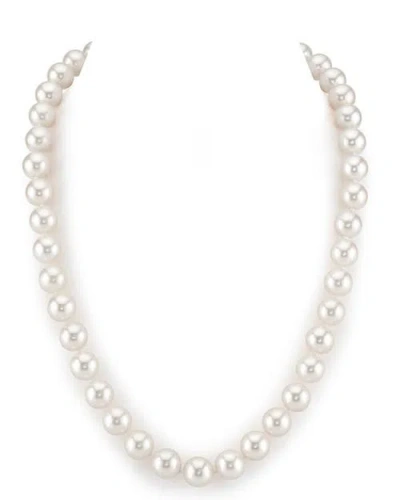 The Pearl Source 9.5-10.5mm White Freshwater Pearl Necklace