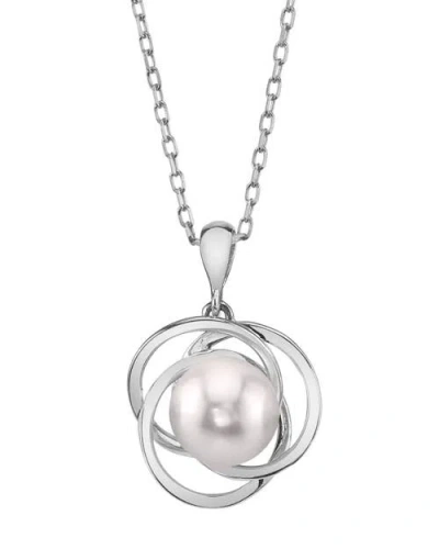 The Pearl Source Akoya Pearl Lexi Pendant In White Gold