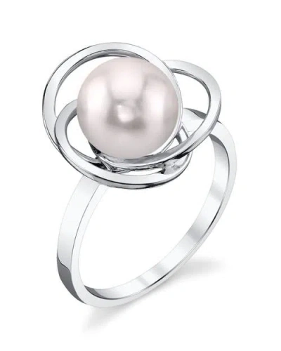 The Pearl Source Akoya Pearl Lexi Ring In White Gold
