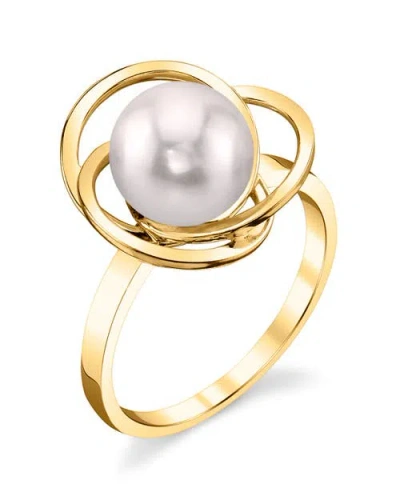 The Pearl Source Akoya Pearl Lexi Ring In Yellow Gold