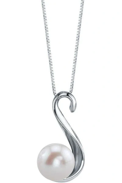 The Pearl Source Freshwater Pearl Anastasia Pendant In Sterling Silver