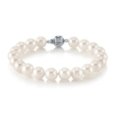 The Pearl Source Freshwater Pearl Bracelet 7.5-8.5mm Aaaa In Yellow