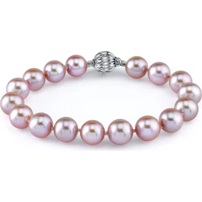 The Pearl Source Freshwater Pearl Bracelet 7-7.5mm In Metallic