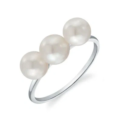 The Pearl Source Freshwater Pearl Camille Ring In White Gold