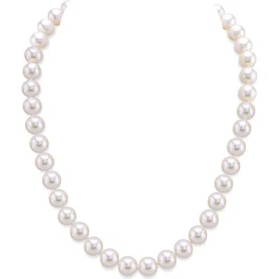 The Pearl Source Freshwater Pearl Necklace 8.5-9.5mm Aaaa In Yellow