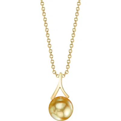 The Pearl Source Golden Pearl Lindsey Pendant