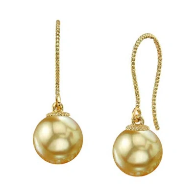 The Pearl Source Golden South Sea Pearl Cindy Earrings