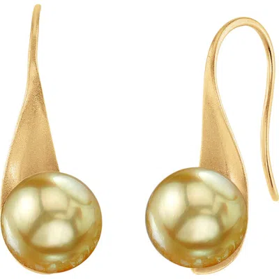 The Pearl Source Golden South Sea Pearl Gaby Earrings