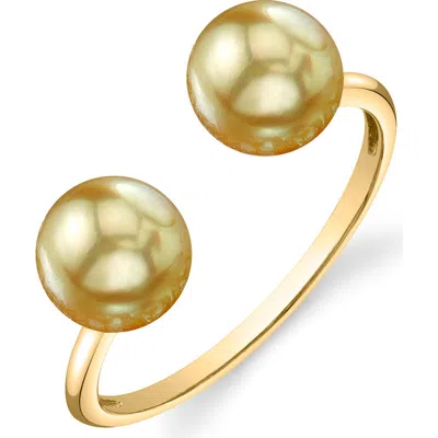The Pearl Source Golden South Sea Pearl Harper Ring In Yellow Gold