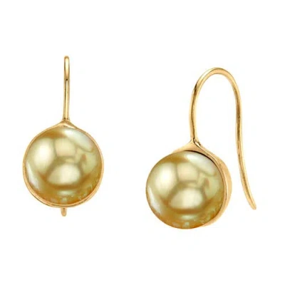 The Pearl Source Golden South Sea Pearl Harriett Earrings