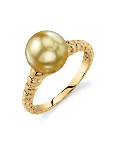 The Pearl Source Golden South Sea Pearl Terrie Ring In Yellow Gold