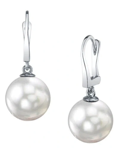 The Pearl Source South Sea Pearl Classic Elegance Earrings In Gold