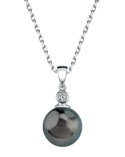 The Pearl Source Tahitian South Sea Pearl & Diamond Michelle Pendant In Multi