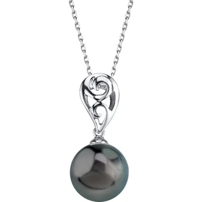 The Pearl Source Tahitian South Sea Pearl Andrea Pendant In White Gold
