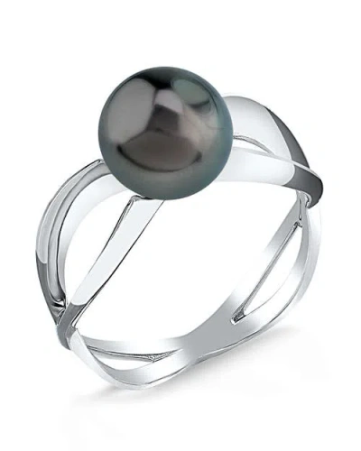 The Pearl Source Tahitian South Sea Pearl Lexi Ring In White Gold
