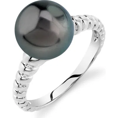 The Pearl Source Tahitian South Sea Pearl Terrie Ring In White Gold