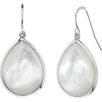 The Pearl Source White Mother Of Pearl Mave Earrings In Sterling Silver
