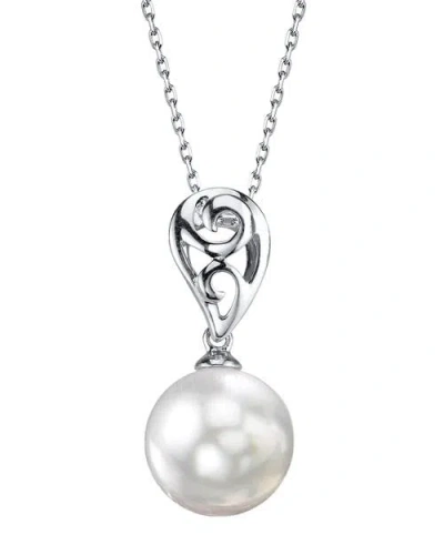 The Pearl Source White South Sea Pearl Andrea Pendant In White Gold