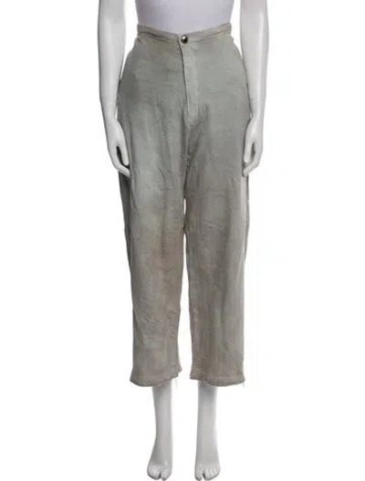 Pre-owned The People Of The Labyrinths Vintage Embroidered Accent Lounge Set In Gray