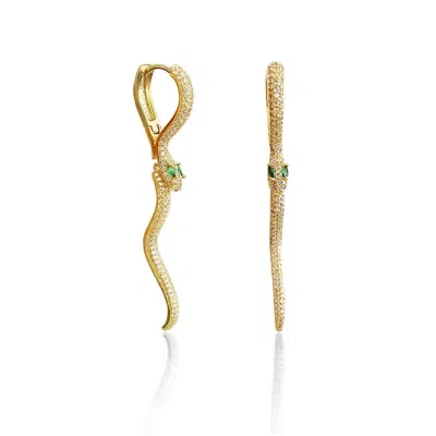 The Perfect Hoop Women's Gold / Green The Eden Hoop In Multi