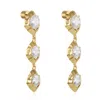 The Perfect Hoop Women's Gold The Aura Drop Hoop
