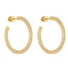 The Perfect Hoop Women's Gold The Malta Hoop Pavé