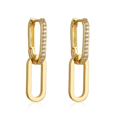 The Perfect Hoop Women's Gold The Positano Drop Hoop