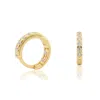 The Perfect Hoop Women's Gold The Santorini Huggie In Gold