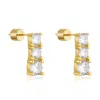 The Perfect Hoop Women's Gold The Starlight Drop Stud
