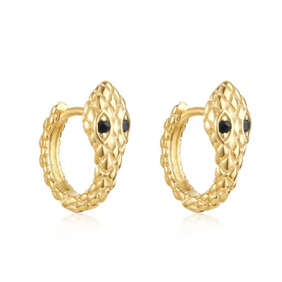 The Perfect Hoop Women's Gold The Veleno Huggie