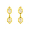 The Perfect Hoop Women's Gold / White The Aura Earring Mini In Multi