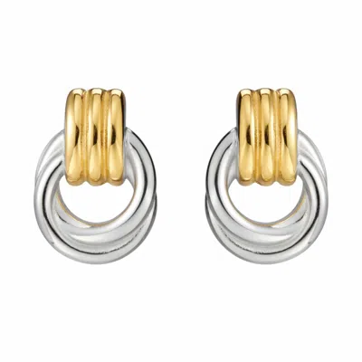 The Perfect Hoop Women's Silver / Gold The Lupo Hoop Two Toned In Multi