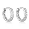 The Perfect Hoop Women's Silver The Santorini Huggie