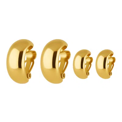 The Perfect Hoop Women's The Amadora Hoop Duo In Gold