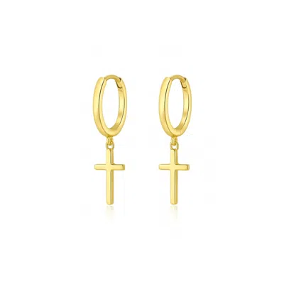 The Perfect Hoop Women's The Cross Drop Hoop / Gold