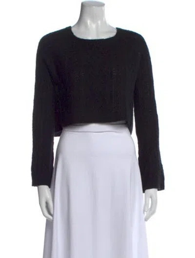 Pre-owned The Perfext Cashmere Crew Neck Sweater In Black