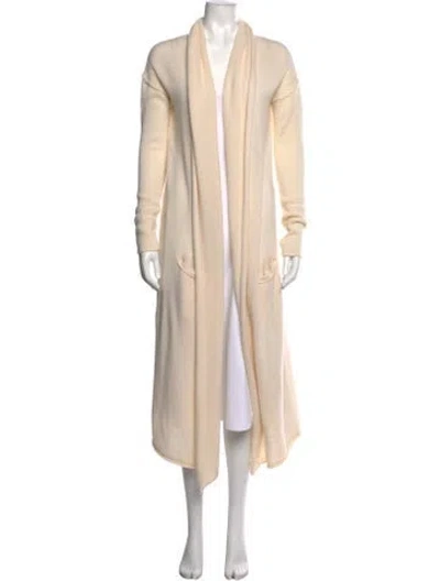 Pre-owned The Perfext Cashmere Open Front Sweater In Neutral