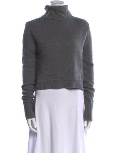 Pre-owned The Perfext Cashmere Turtleneck Sweater In Gray