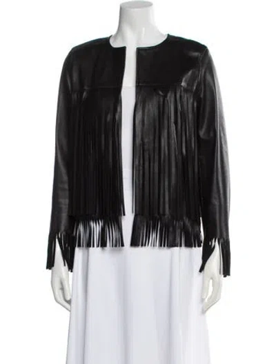 Pre-owned The Perfext Leather Jacket In Black