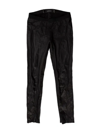 Pre-owned The Perfext Leather Skinny Leg Pants In Black