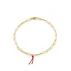 The Pheia Women's Gold Paperclip Chain Bracelet In Gray